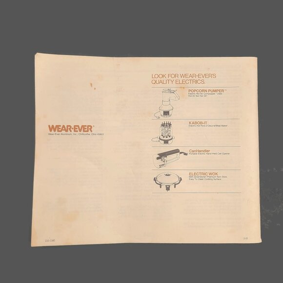 Wear-Ever Super Shooter 70123 Parts Barrel Screw Cap Tips Loader Instructions - Picture 3 of 10